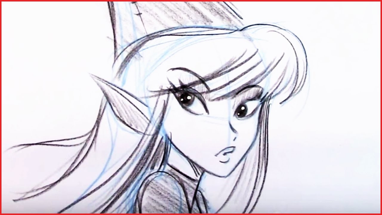 1280x720 Fairy Drawing 146948 Draw A Girl Fairy For Beginners - Anime Fairy Sketch