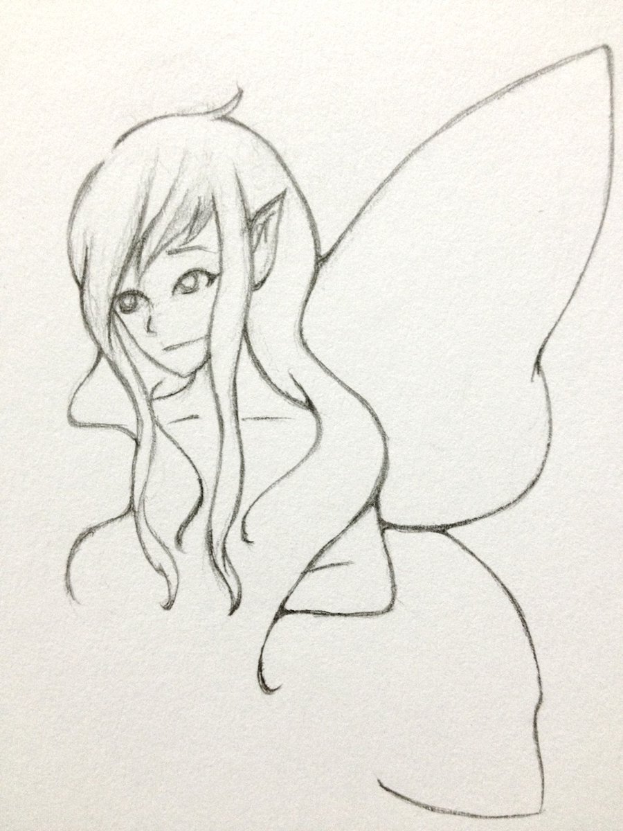 900x1200 Fairy Sketch By Chococandi - Anime Fairy Sketch