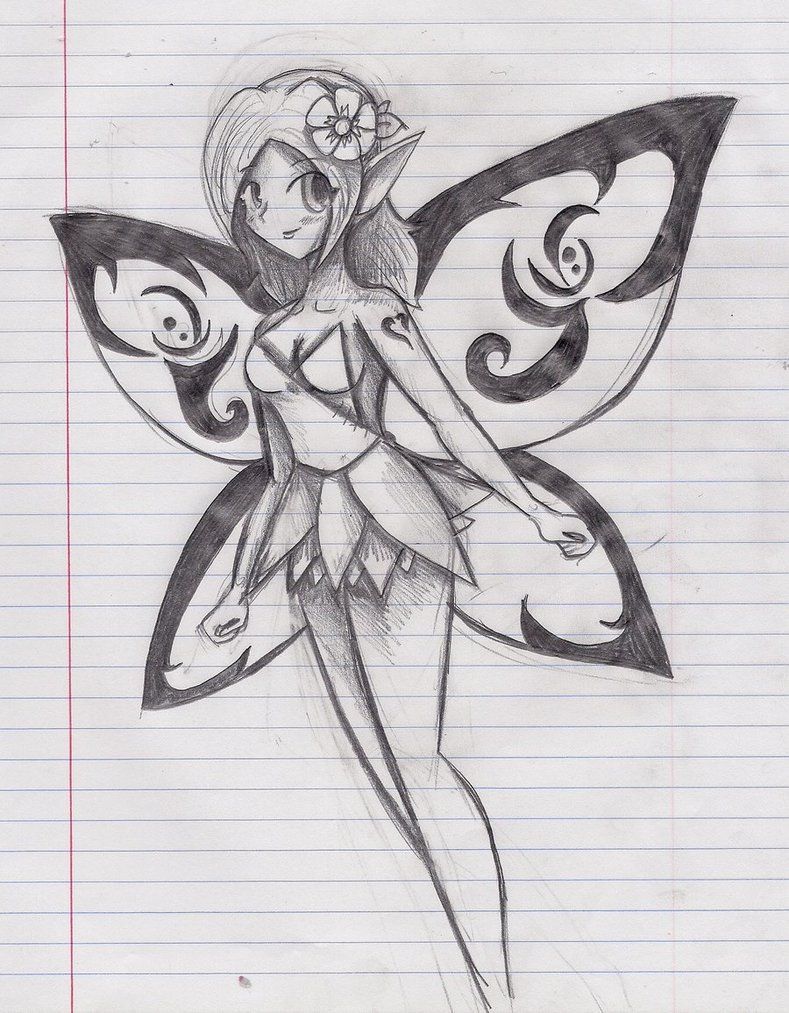 789x1013 Anime Fairy Drawing - Anime Fairy Sketch