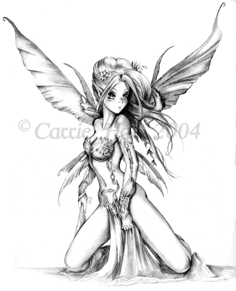 805x993 Anime Fairy By Maiafay - Anime Fairy Sketch