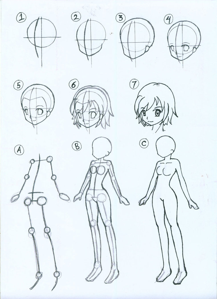 762x1048 How To Draw Female Anime Body Ii By Arisemutz - Anime Female Sketch