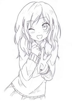236x331 Anime Lineart Transparent - Anime Female Sketch