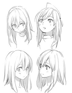 236x305 Anime Head Reference Drawing Drawings, Sketches - Anime Female Sketch