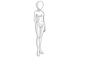 Anime Girl Body Sketch At Paintingvalley Com Explore Collection