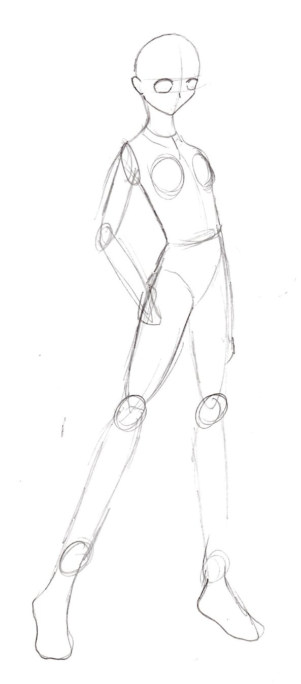 poses female body sketch