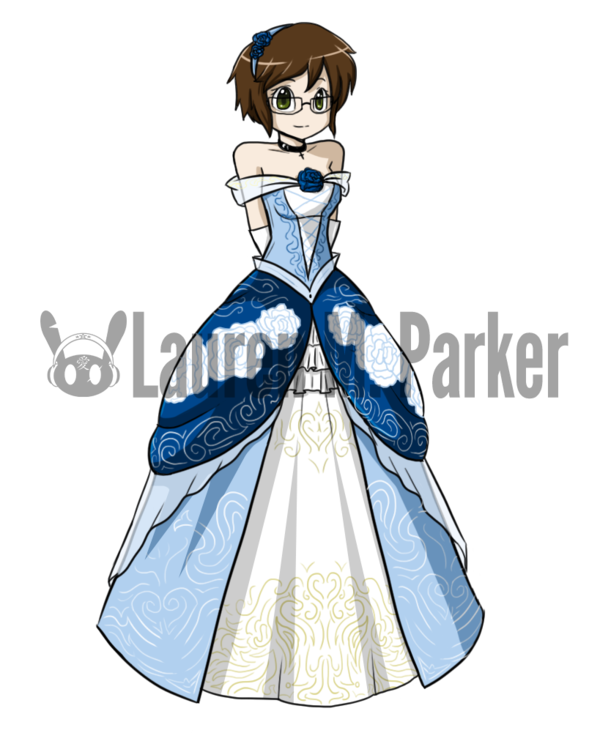 600x755 Collection Of Free Drawing Dresses Anime. Download On Ubisafe - Anime Girl Dress Sketch