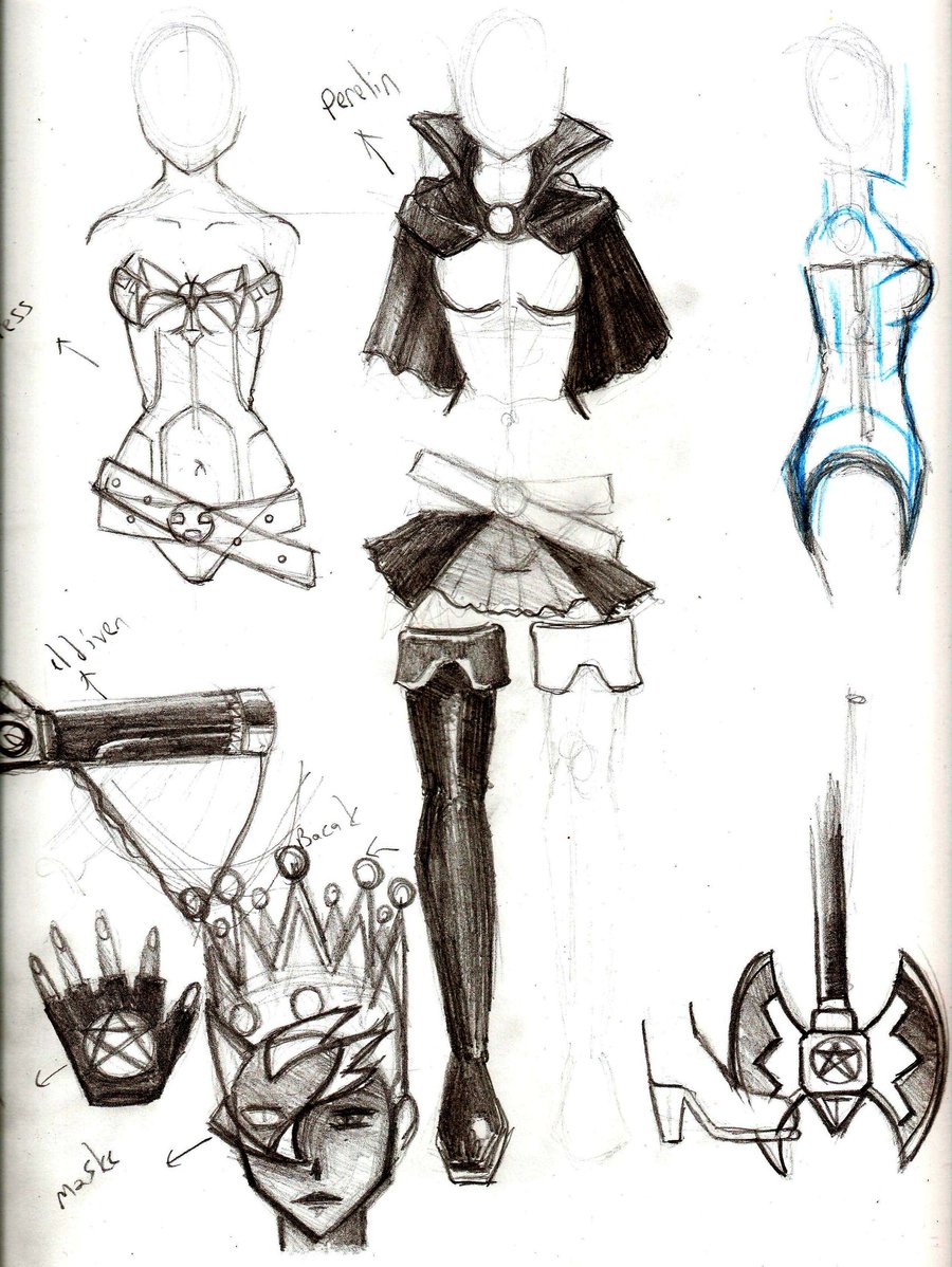 900x1198 Yami Girl Dress Sketch By Phoenixboy - Anime Girl Dress Sketch