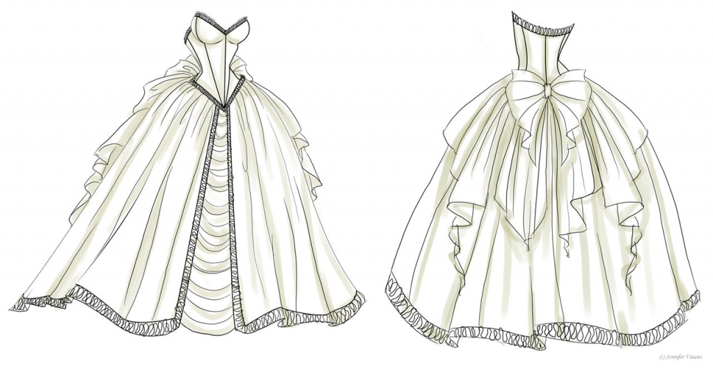 1024x530 Anime Dress Sketch Anime Girl Mini Dress Sketchkaterocknroll On - Anime Girl Dress Sketch