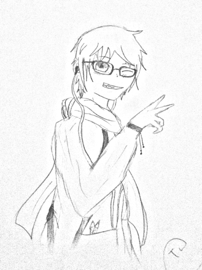 400x535 Anime Guy Sketch By Asknekohetalia - Anime Guy Sketch