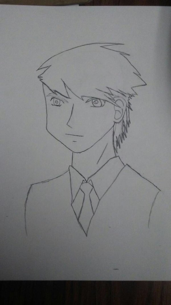 600x1067 Anime Guy Sketch By Reddiz2 - Anime Guy Sketch