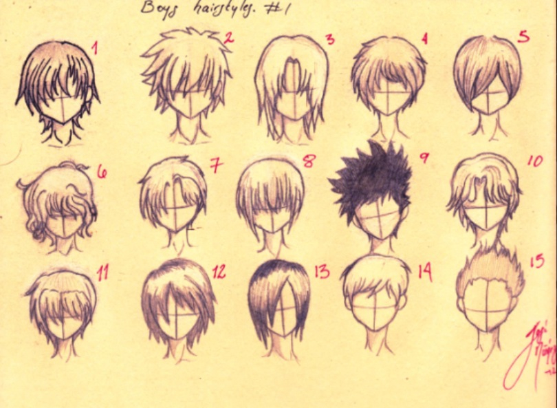 Anime Hair Sketch 13 