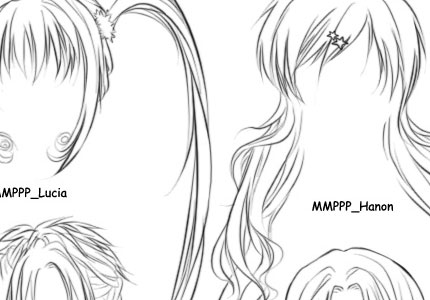430x300 How To Draw Anime Learn To Do Beautiful Anime Drawings - Anime Hair Sketch