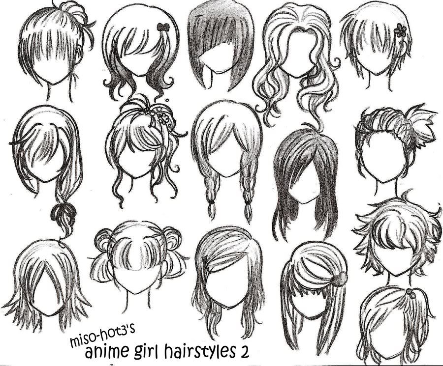 900x745 Sketches Of Hairstyles Anime Hairstyles To Draw Or Paint Someday - Anime Hair Sketch
