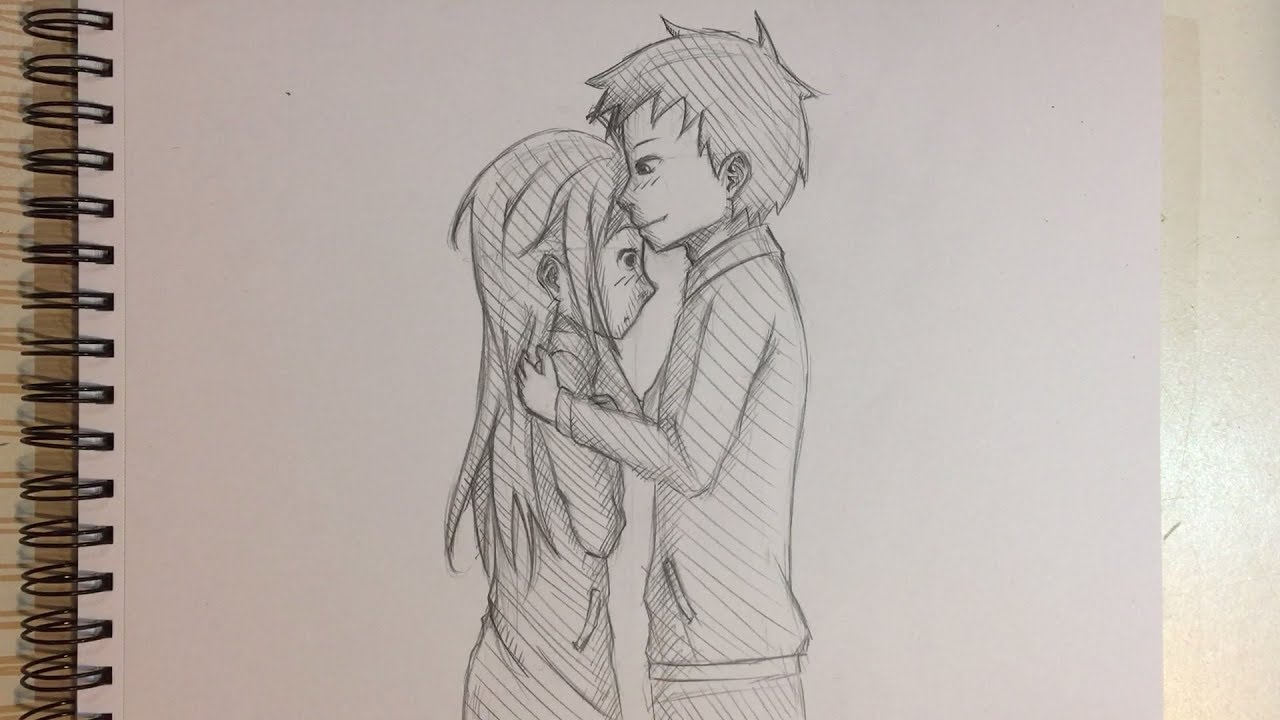 1280x720 How To Draw Anime Couple Kissing [No Timelapse] - Anime Kiss Sketch