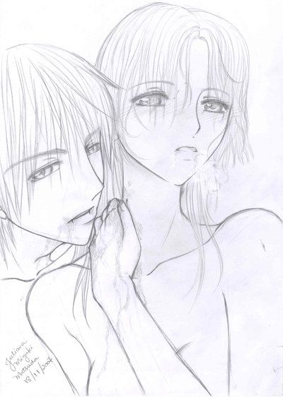 400x562 Anime Kiss Sketch - Anime Kiss Sketch