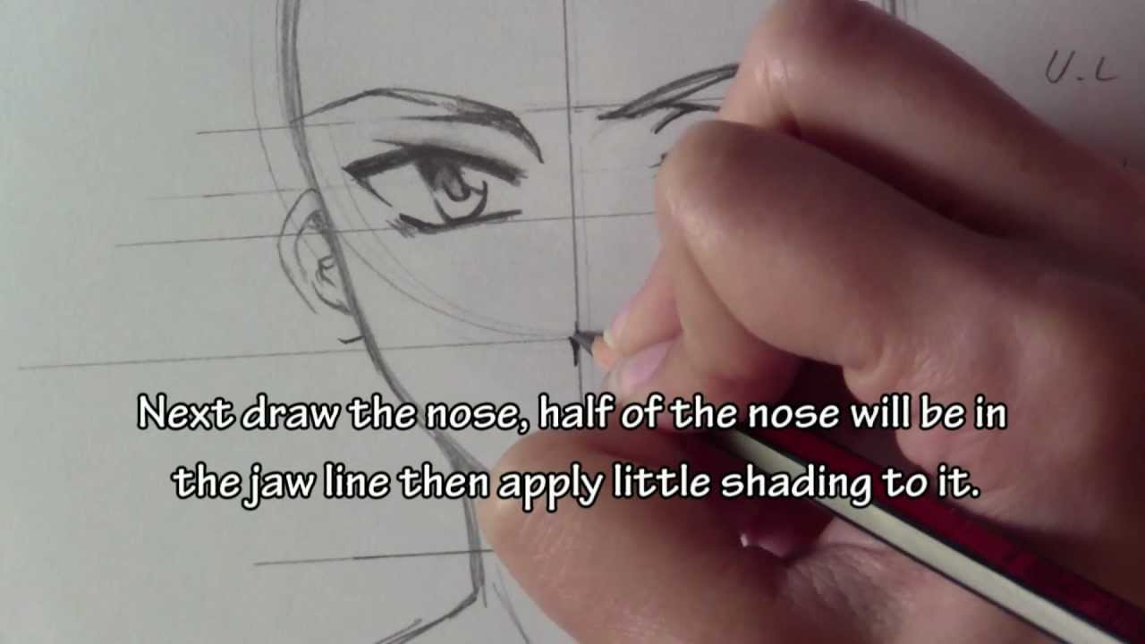 1280x720 How To Draw A Male Manga Character - Anime Male Sketch