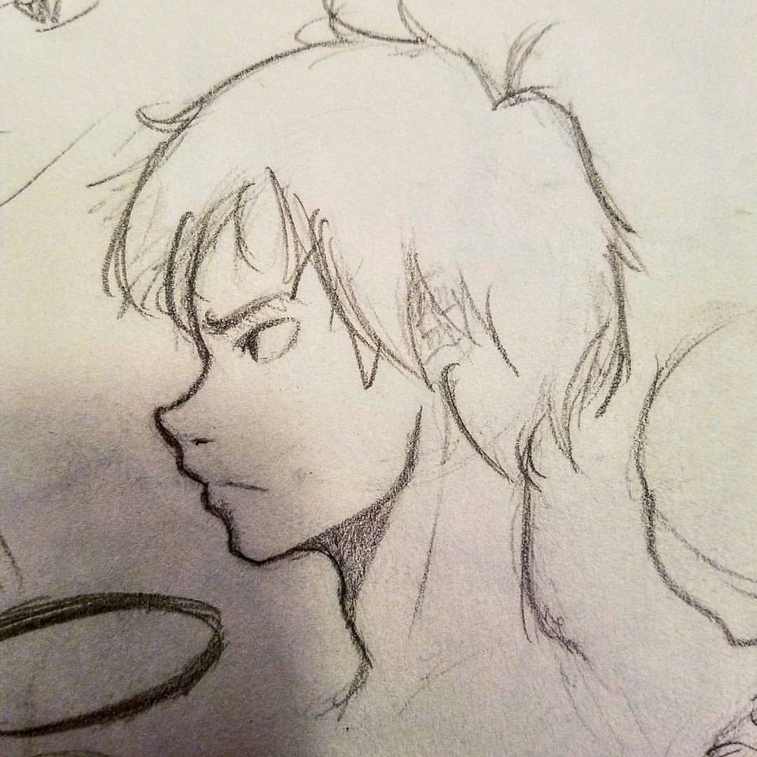 1080x1080 Steaming Hot Shit Clean - Anime Manga Sketch