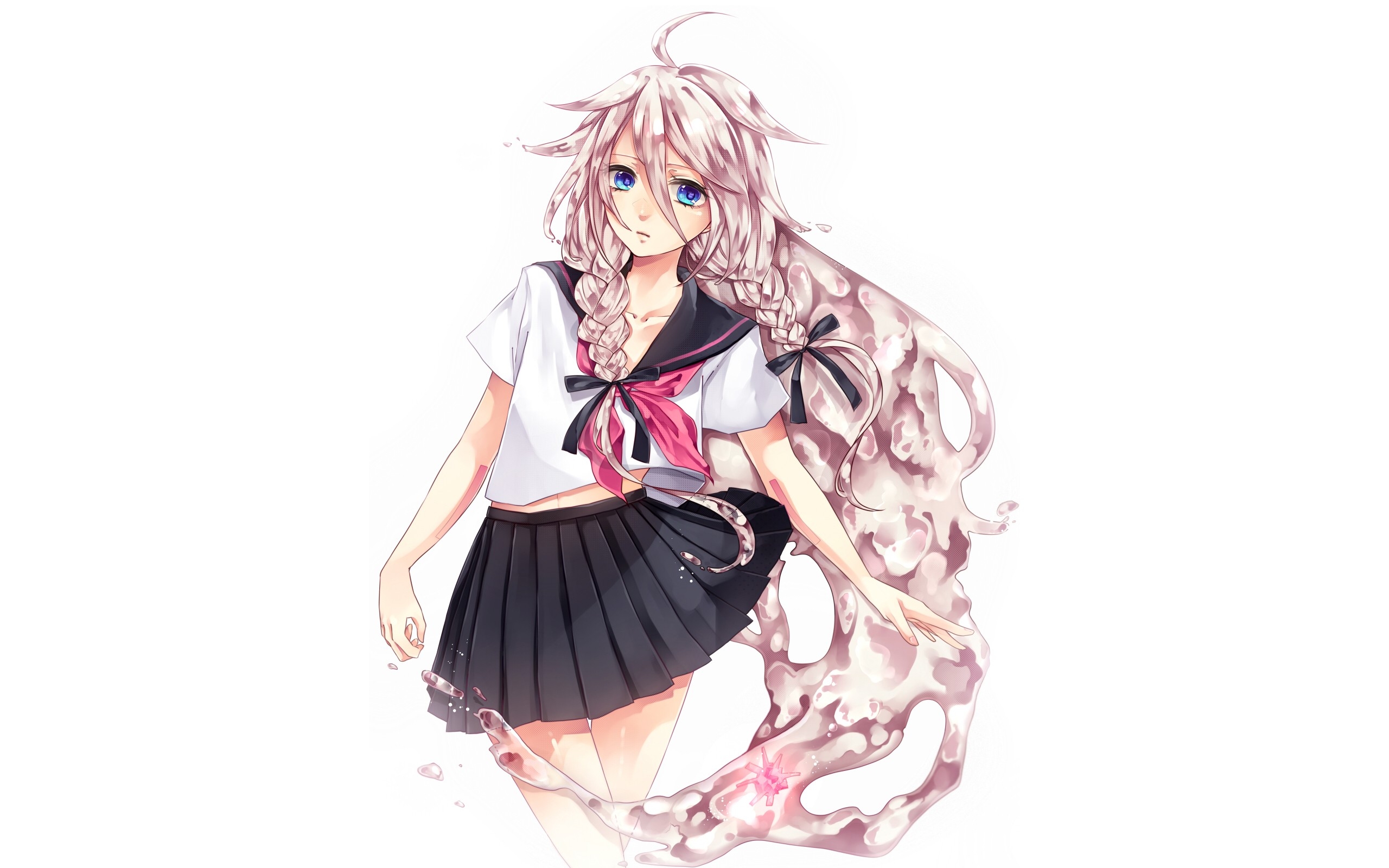 2560x1600 Wallpaper Drawing, Illustration, Anime, Dress, Schoolgirl, Girl - Anime School Girl Sketch