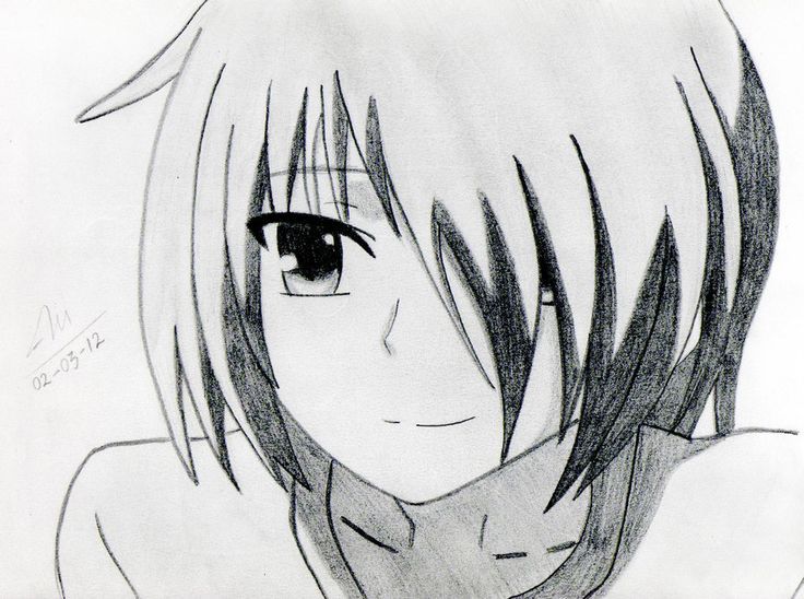 736x548 Collection Of Anime Sketch Drawing Easy High Quality, Free - Anime Sketch