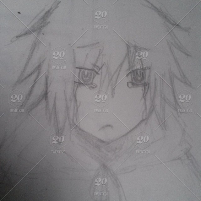 640x640 A Sketch Of An Anime Girl Crying - Anime Sketch Book