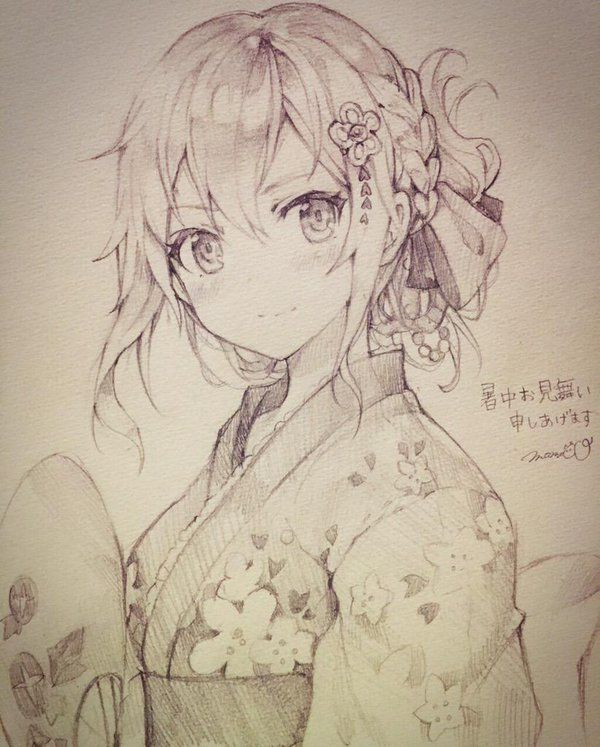 Anime Sketch Drawing