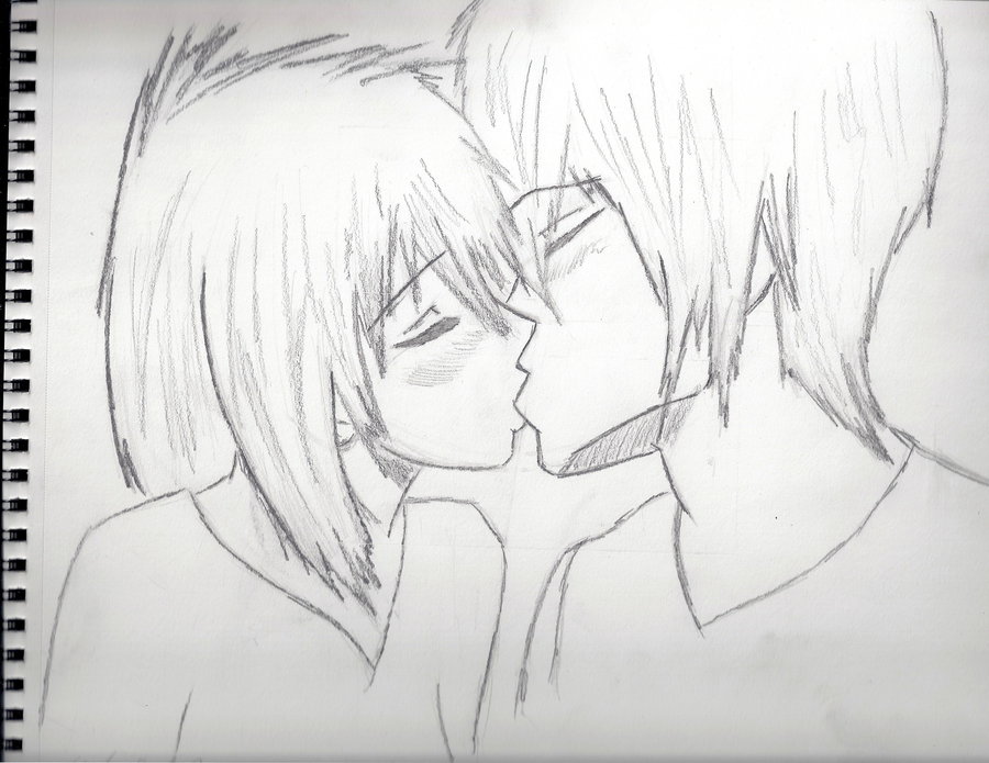 Easy Anime Boy And Girl Kiss Drawing