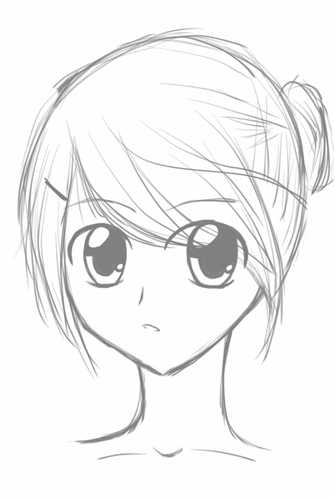 677x1008 Gallery Anime Sketching, - Anime Sketch Drawing