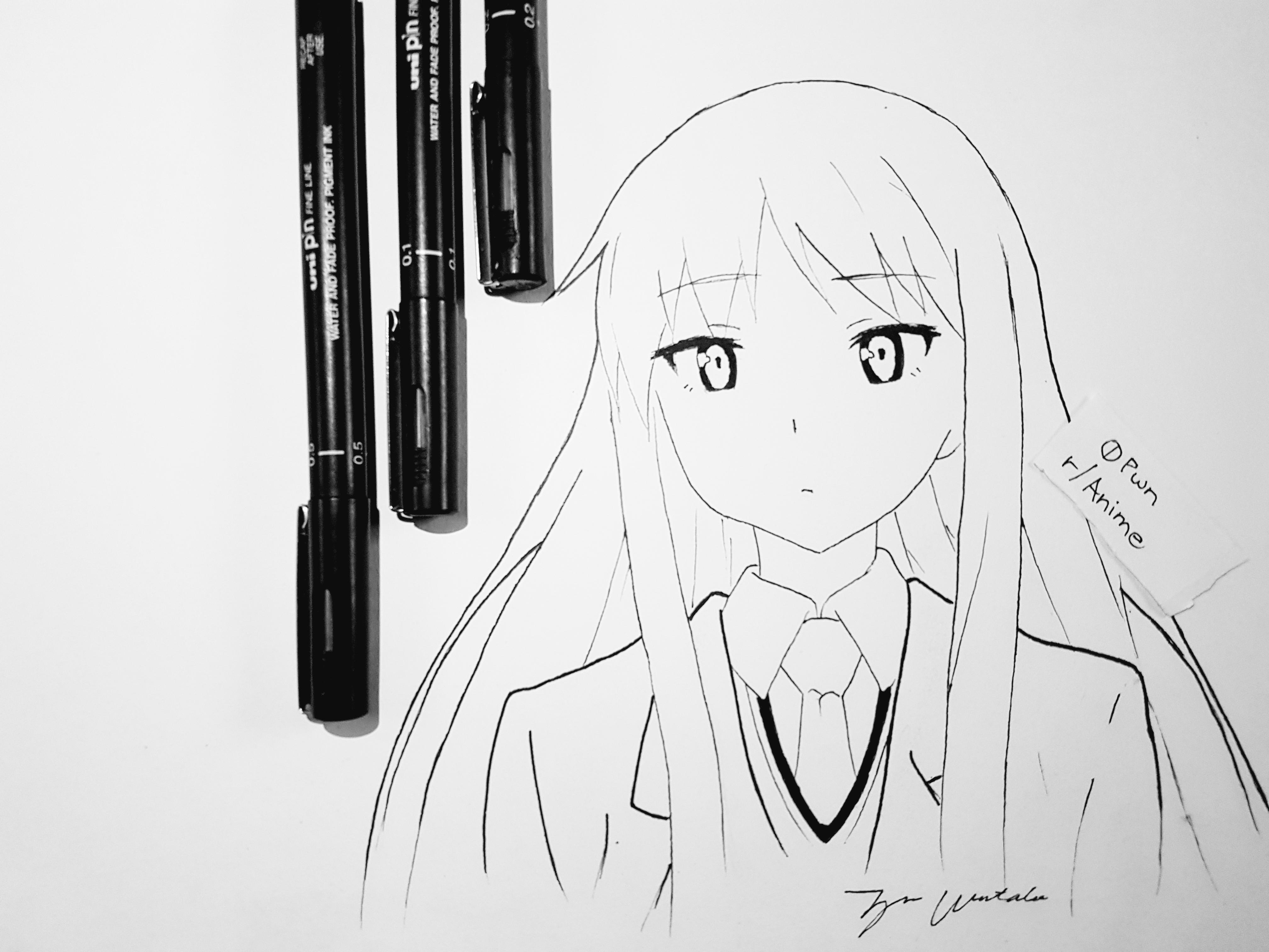 4032x3024 Shiina Mashiro On Sketch Pad 3 Anime - Anime Sketch Pad