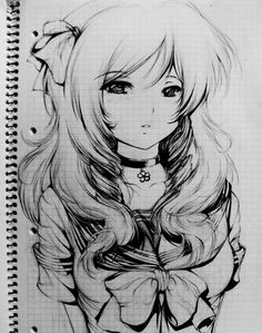 236x299 55 Beautiful Anime Drawings Art Anime Art, Anime - Anime Sketch Pictures