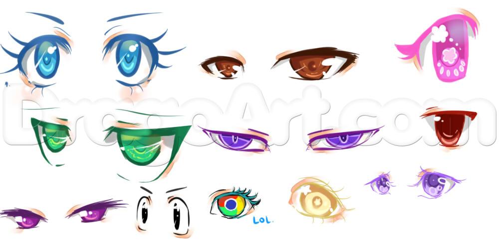 1000x500 Drawing And Coloring Anime Eyes In Sai, Step By Step, Anime Eyes - Anime Sketch Tutorial