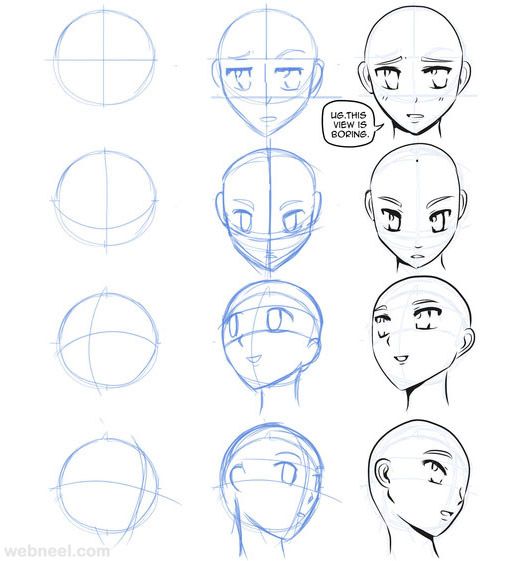 528x561 How To Draw Anime Tutorial With Beautiful Anime Character Drawings - Anime Sketch Tutorial