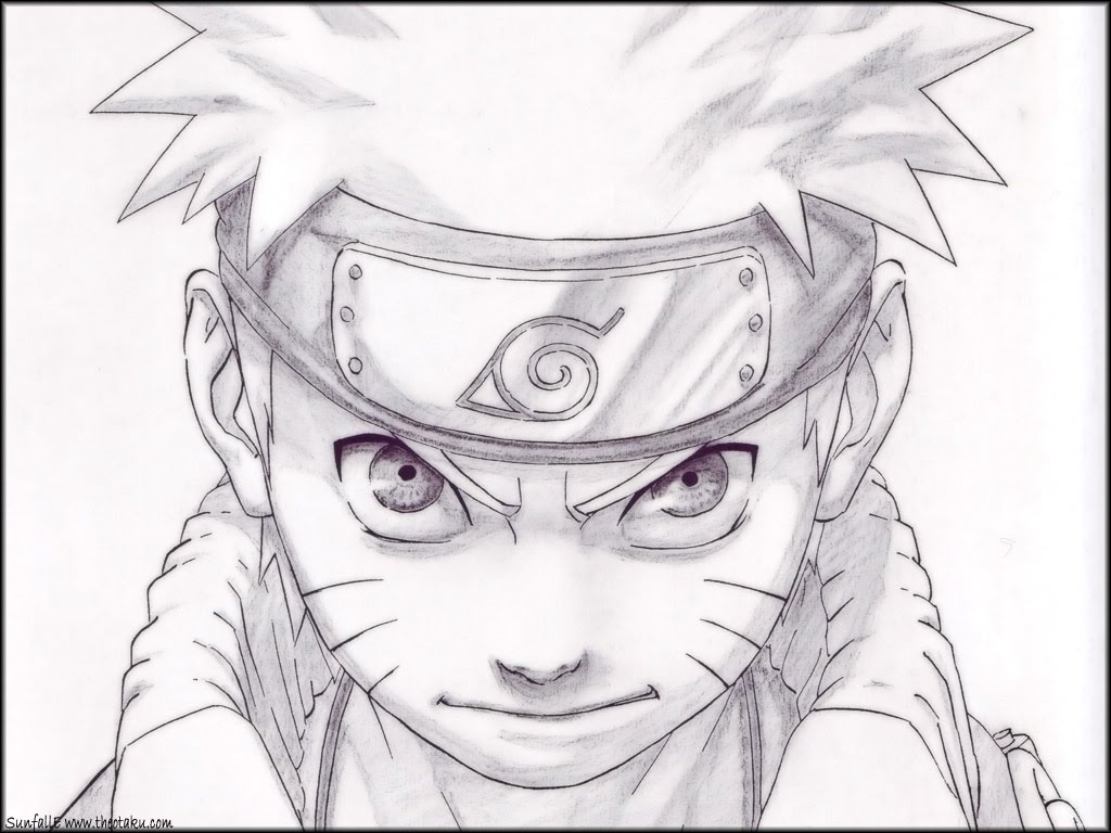 Gambar Naruto Dengan Pensil