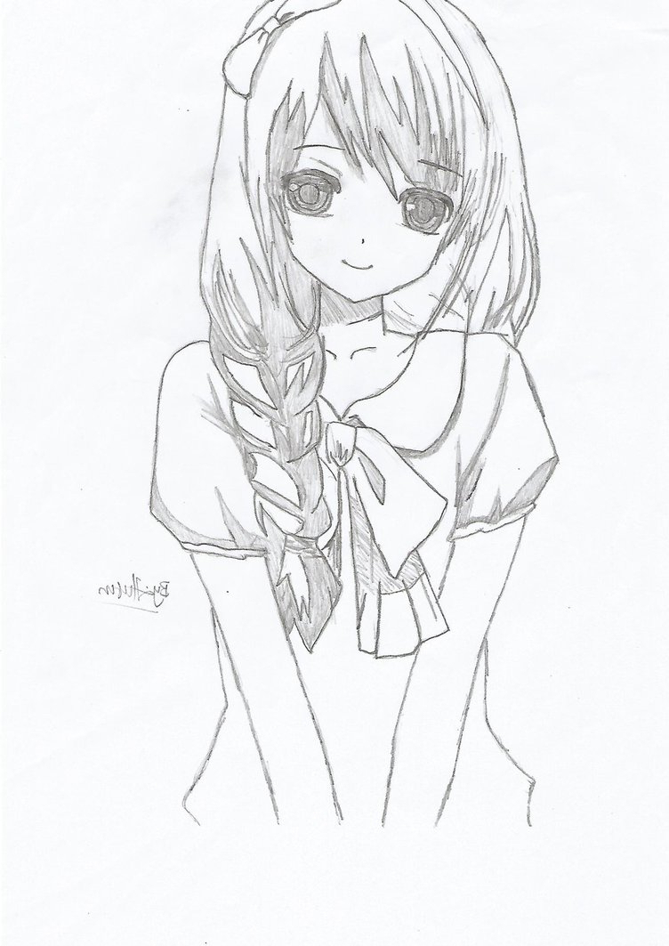 Anime Sketches Easy at PaintingValley.com | Explore collection of Anime ...