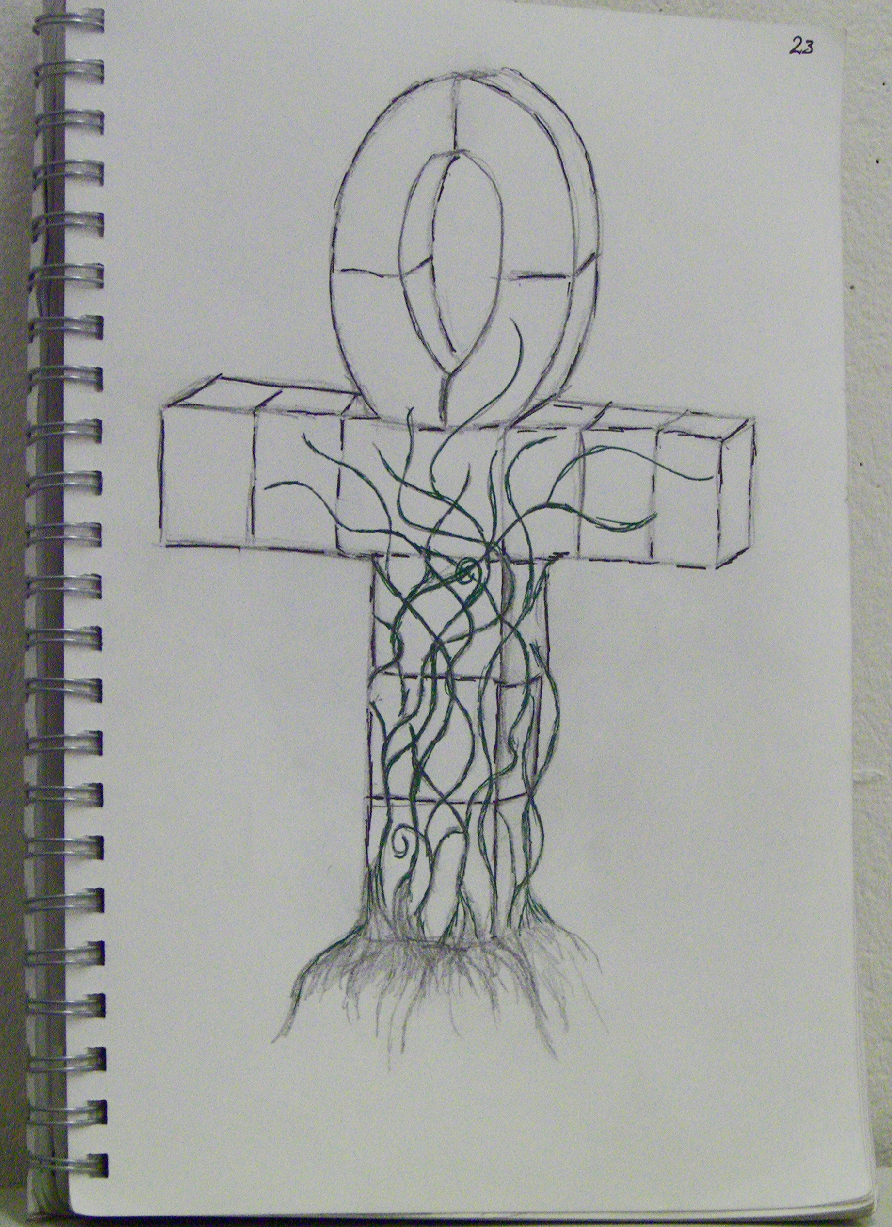 1840x2530 Drawing 1 Sketches Crazylucky84 - Ankh Sketch