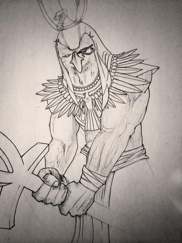 600x800 On Twitter Starting A - Ankh Sketch