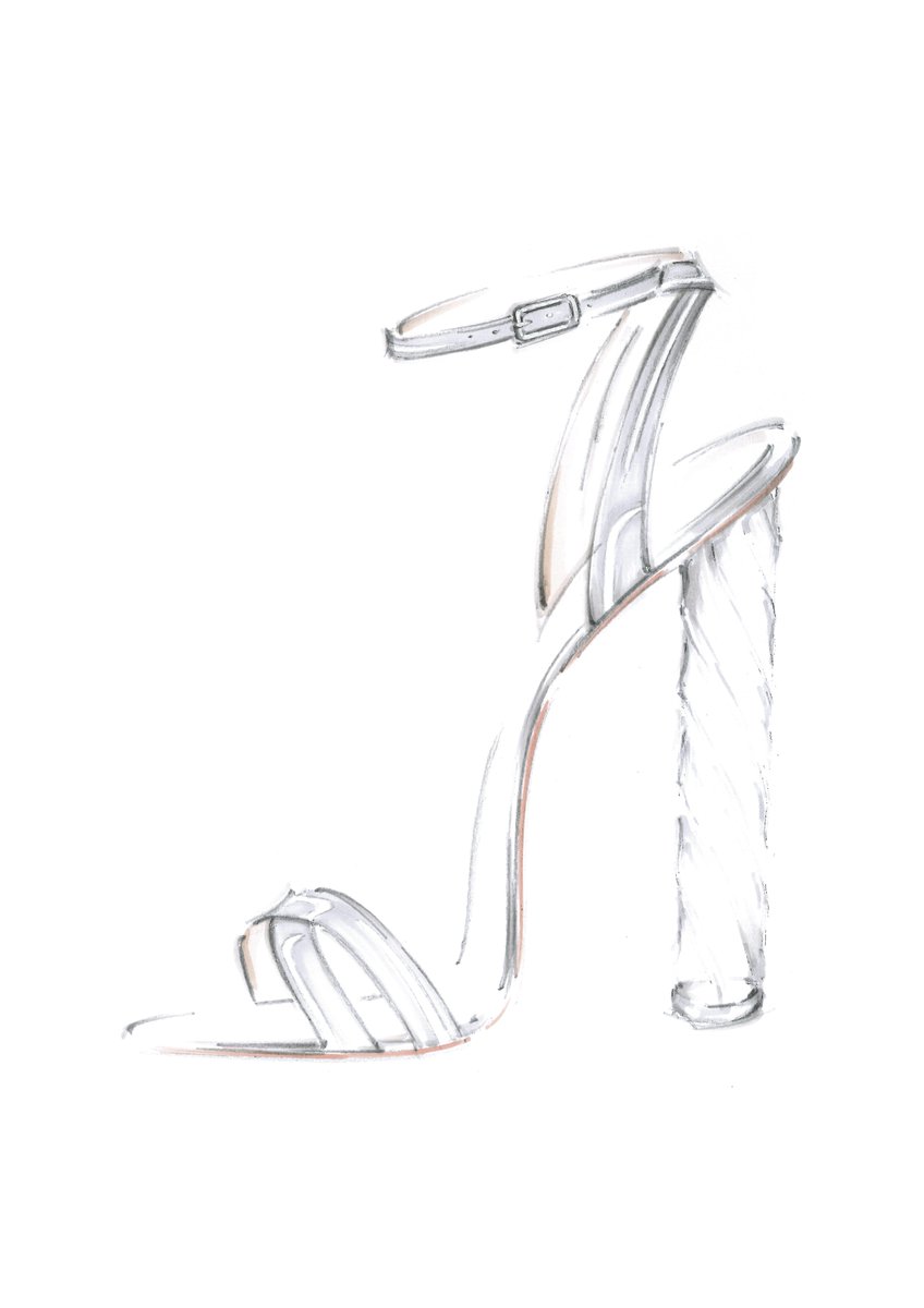 848x1200 Gianvito Rossi On Twitter Have A Glimpse - Ankle Sketch