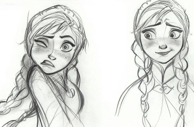 736x482 Anna Frozen Concept Art - Anna Frozen Sketch