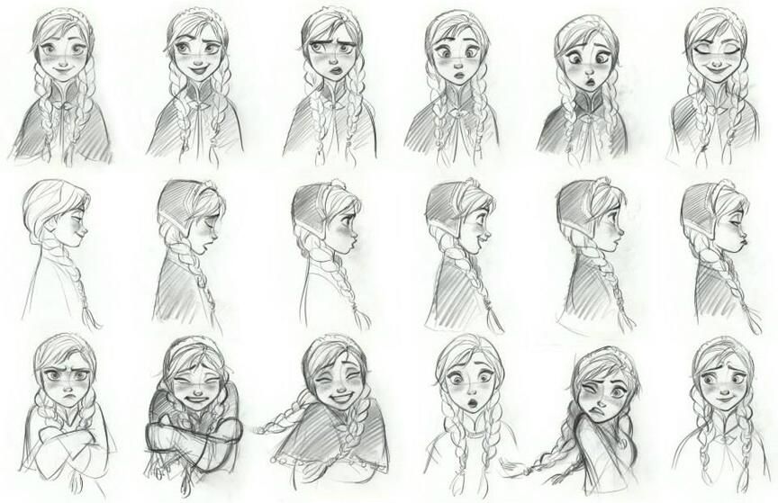 864x559 Disney Arl On Disney Animation, Animation And Anna - Anna Frozen Sketch