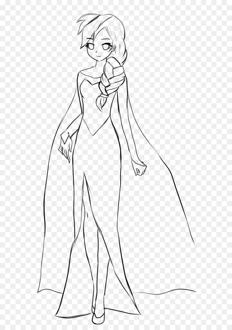 900x1280 Elsa Anna Drawing Ariel Sketch - Anna Sketch
