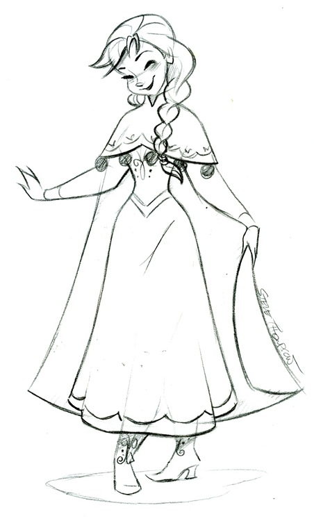 452x750 Elsa And Anna Images Anna Sketch Wallpaper And Background Photos - Anna Sketch