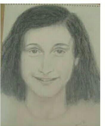 353x425 Write A Brief Character Sketch Of - Anne Frank Sketch