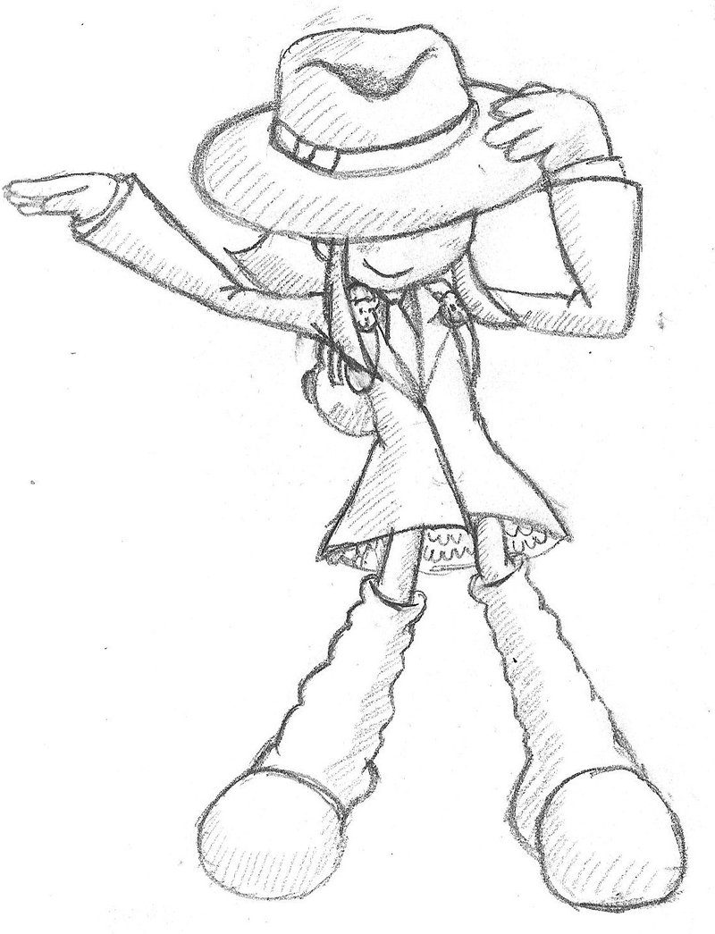 800x1045 Smooth Criminal Annie Sketch By Cacti - Annie Sketch