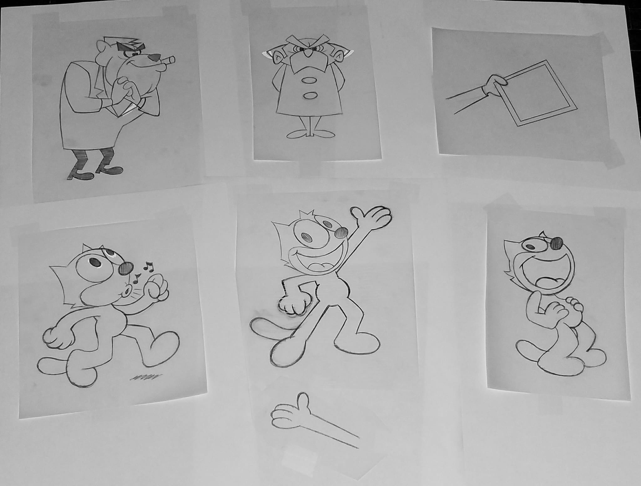 2048x1552 Felix The Cat Golden Anniversary Edition Dvd Packaging Pencil - Anniversary Sketches