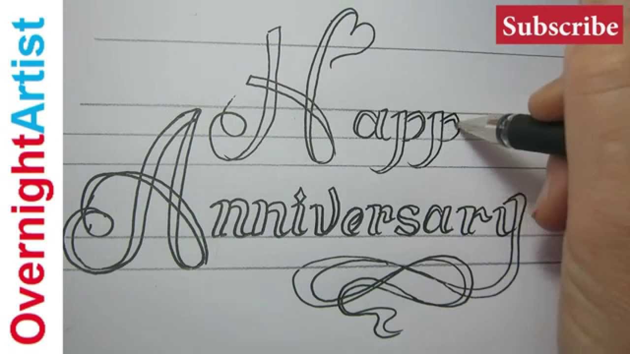 1280x720 Anniversary ! How To Make Anniversary Gift Card For Parents Easy - Anniversary Sketches
