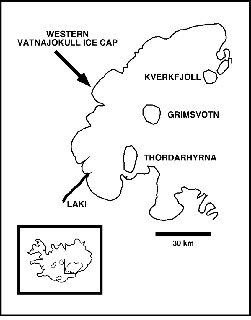 850x1083 Annotated Sketch Map Of The Western Portion Of The Vatnajokull Ice - Annotated Sketch