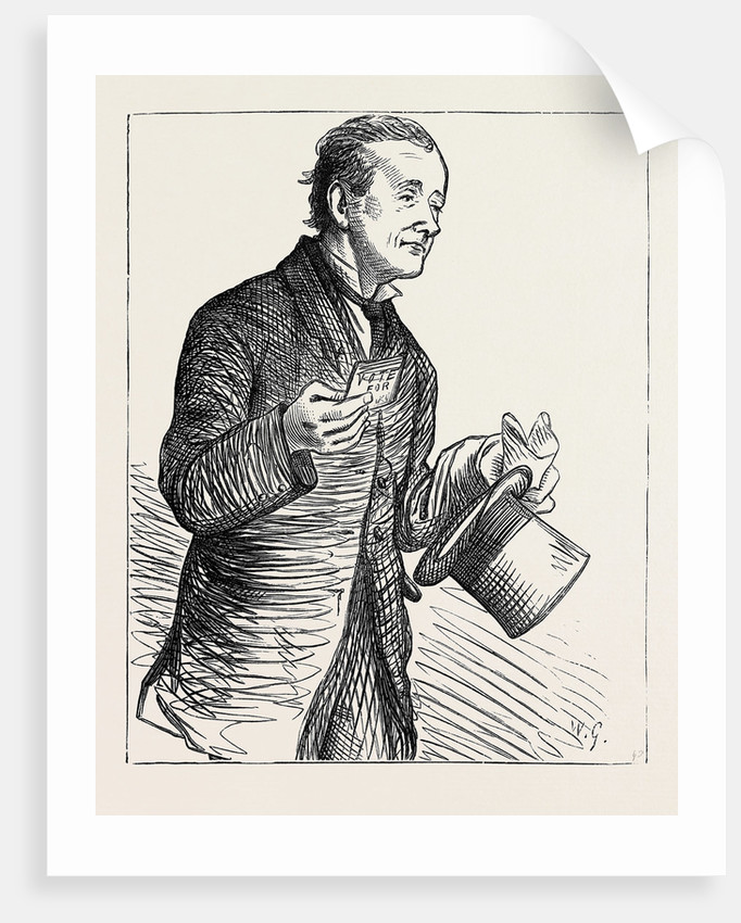 682x850 Election Sketches The Paid Canvasser 1880 Posters Amp Prints By - Anonymous Sketch