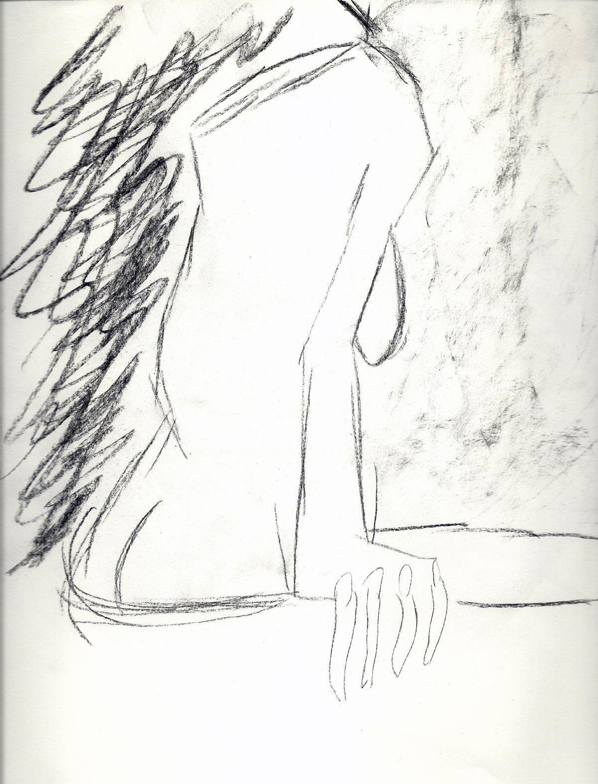 1200x1572 Tony Renner Artist Sketch Of An Anonymous Painting - Anonymous Sketch