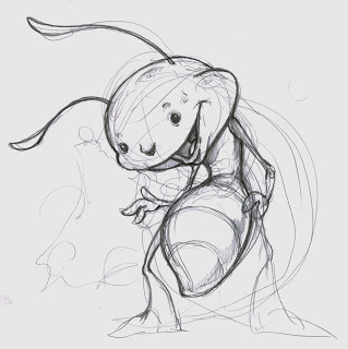 319x320 Rsc Illustration Sketch Ant - Ant Sketch