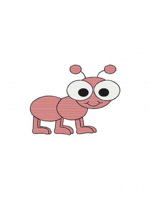 489x640 Ant 1 Sketch Embroidery Design - Ant Sketch