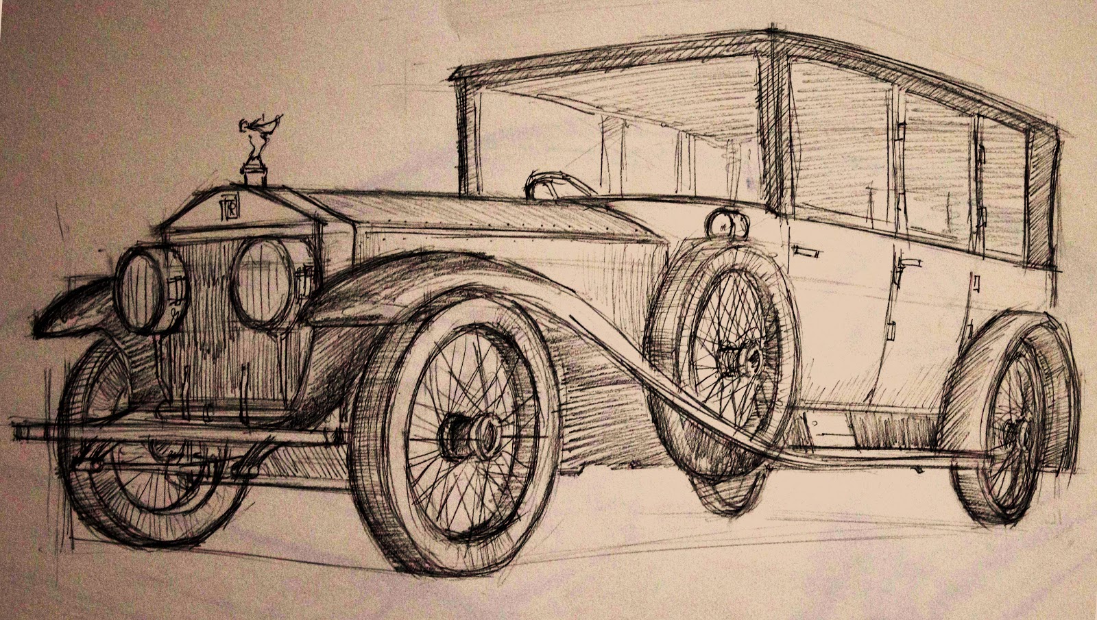 1600x905 Lakart The Car Museum Trip - Antique Car Sketches
